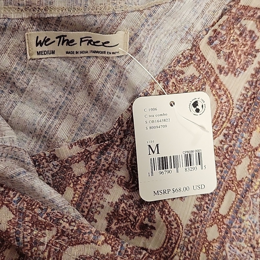 We The Free by Free People Twisted Tank Tea Combo NWT - Picture 8 of 9